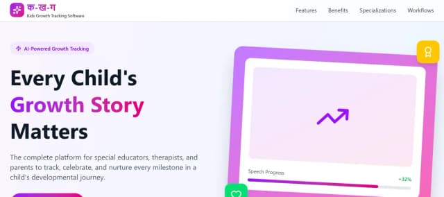 क-ख-ग - Kids Growth Tracker